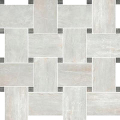 Paramount Tile Fossil Perla 12" x 12" Matte Basket Weave Mosaic