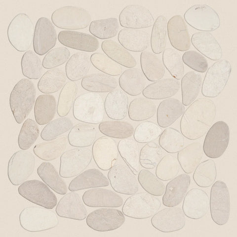 Shaw Tile Brookstone Serenity Ivory Flat Mosaic Swatch