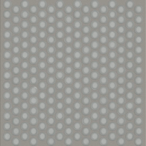 Shaw Tile Cardinal Shadow Penny Round Glass Mosaic Wall Swatch