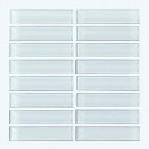 Shaw Tile Cardinal Skylight Stacked Glass Mosaic Wall Swatch