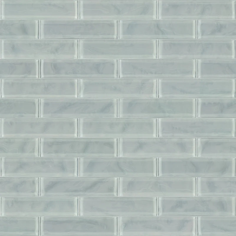 Shaw Tile Cardinal Shadow 3x12 Artisan Glass Wall