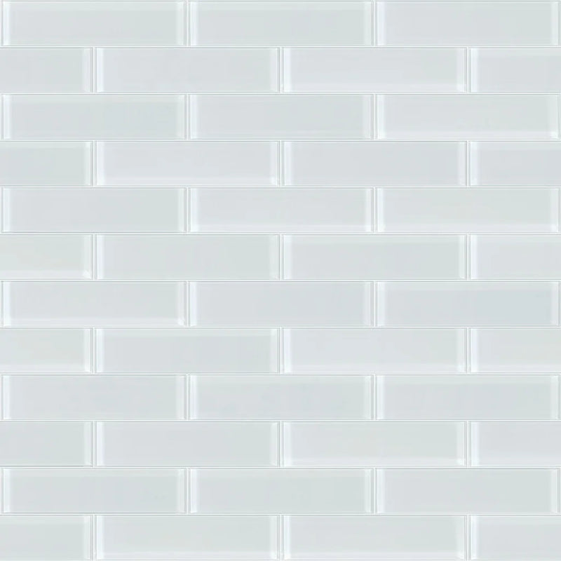 Shaw Tile Cardinal Ice 3x12 Glass Wall