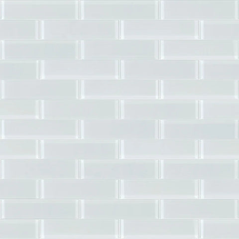 Shaw Tile Cardinal Ice 3x12 Glass Wall Swatch