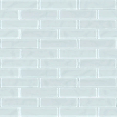 Shaw Tile Cardinal Skylight 3x12 Artisan Glass Wall Swatch