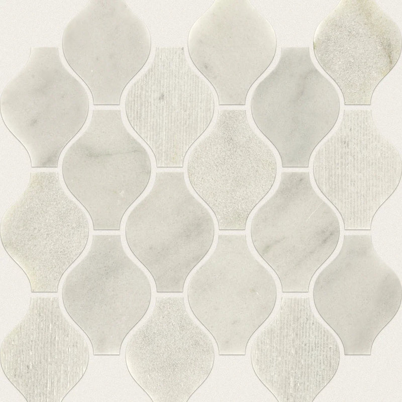 Shaw Tile Boca Whitewater Stretch Hexagon Mosaic