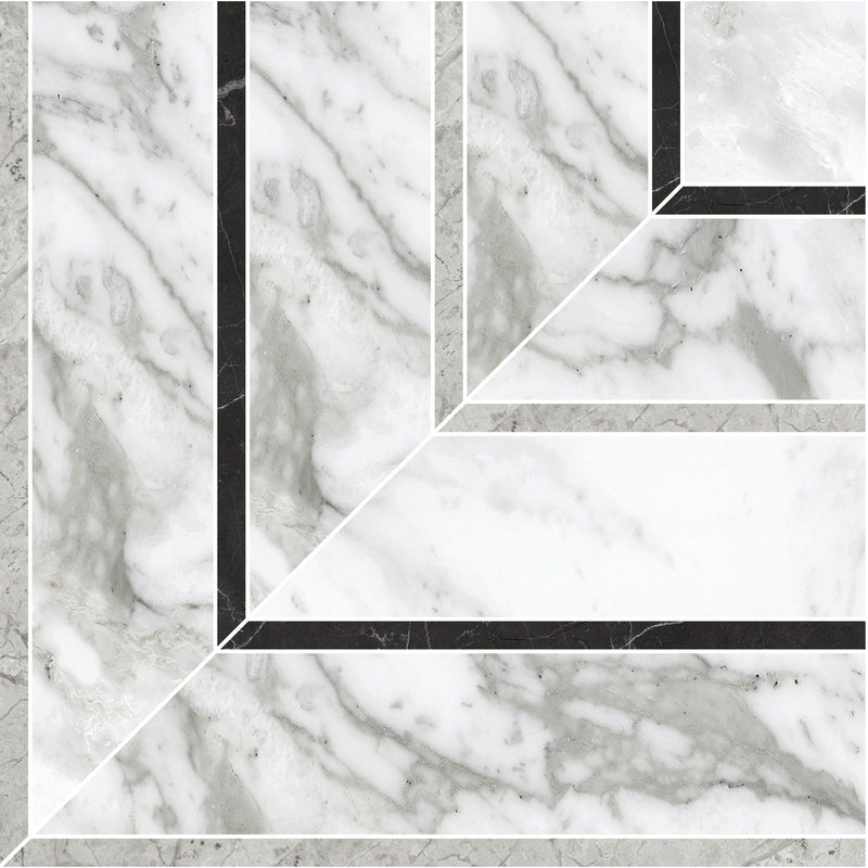 Tile Collection La Marca 8x8 Picco Mosaic Arabescato Tile