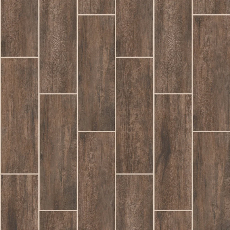 Shaw Tile Olympia Brown 7x22