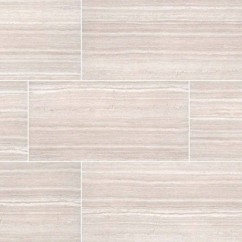 Essentials Ceramic Tile Collection Charisma White - 12"x24" - FloorLife
