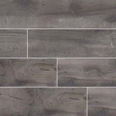 Country River Porcelain Collection Mist - 8"x48" Plank Swatch