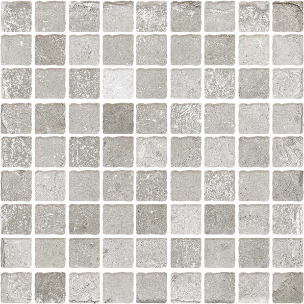 Tile Collection Pietra Di Ostuni 1x1 Mosaic Tile Grigio