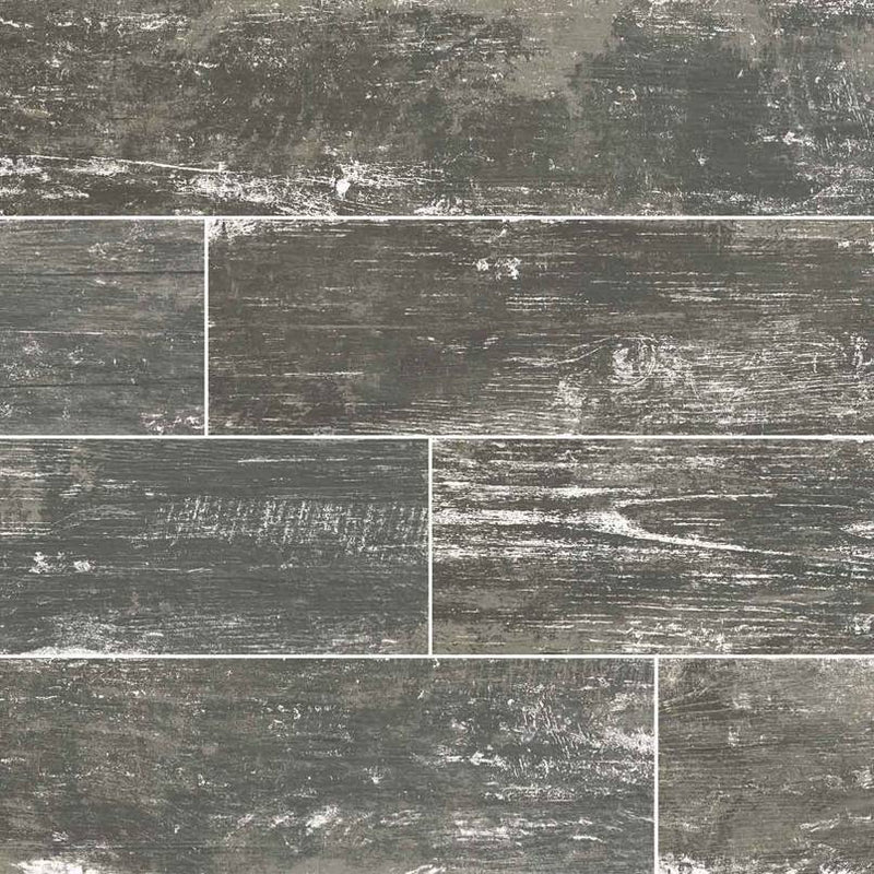 Vintage Collection Silver Wood Look Porcelain Tile - 8