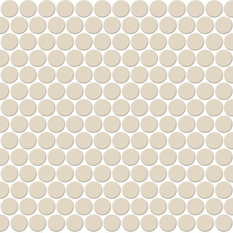Daltile Keystones Mosaic Penny Rounds Almond