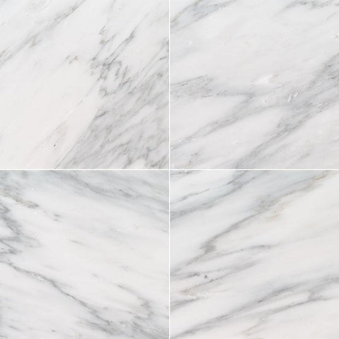 Marble Tile Collection Arabescato Carrara 12"x12" - Honed Swatch