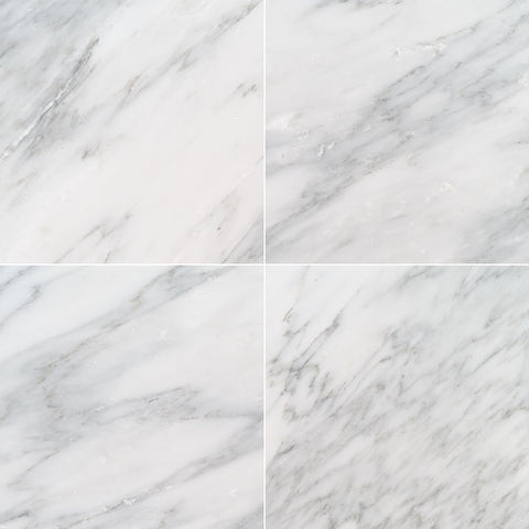 Marble Tile Collection Arabescato Carrara 18"x18" - Honed Swatch