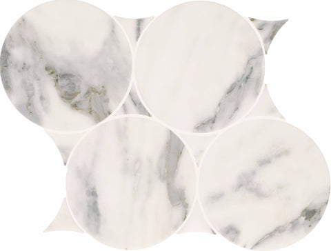 Daltile Eclessia Marble Mosaic Circle