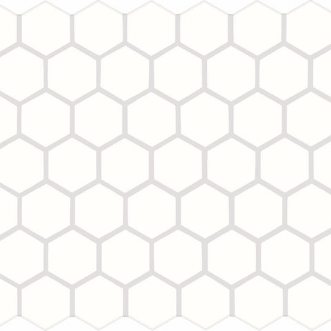 Daltile Color Wheel Mosaic Group 1 Hexagon 1.5 Arctic White