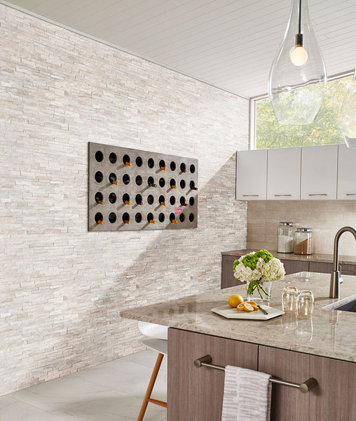 MSI Ledgestone Veneer - Arctic White Mini Panel – Floo