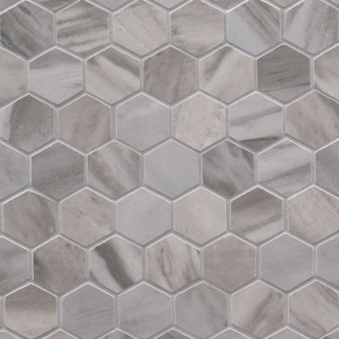 EDEN PORCELAIN TILE COLLECTION BARDIGLIO - 2"x2" HEXAGON Swatch
