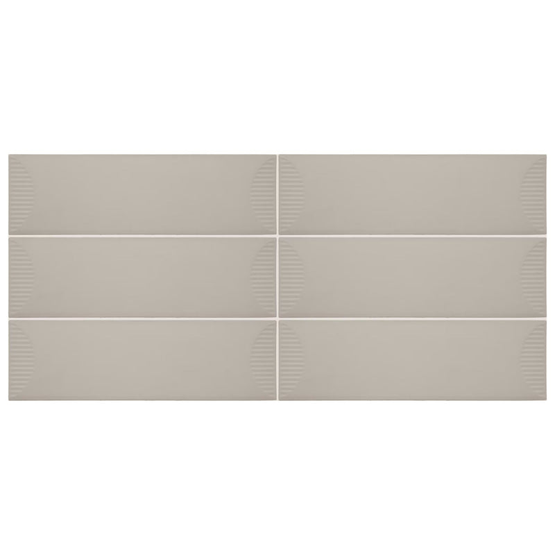 Daltile Stencil Rectangle Half Moon 4x12