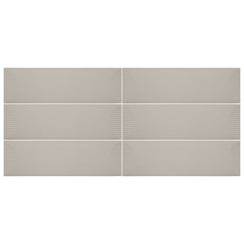 Daltile Stencil Rectangle Half Moon 4x12 Beige