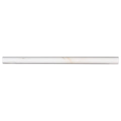 Marble Tile Collection Bianco Dolomite 3/4"x3/4"x12" Pencil Molding Swatch