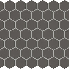 Daltile Keystones Mosaic Hexagon 1"x1" Black