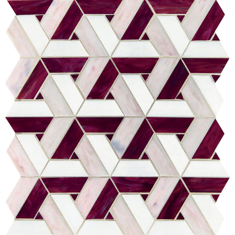 Daltile Vivify Trapezoid Bordeaux