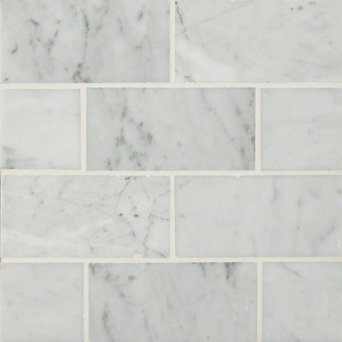 Marble Tile Collection Carrara White 3"x6" Polished Swatch