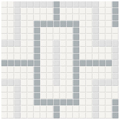 Tile Collection Soho 11x11 Chain Pattern Mosaic Tile Afternoon Blend Swatch