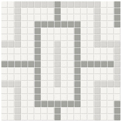 Tile Collection Soho 11x11 Chain Pattern Mosaic Tile Evening Blend Swatch