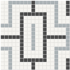Tile Collection Soho 11x11 Chain Pattern Mosaic Tile Dawn Blend Swatch