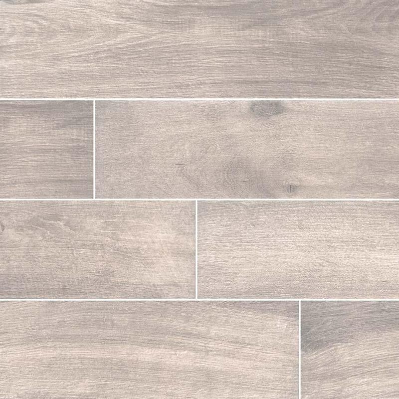 Cottage Collection Smoke Porcelain Tile - 8x48
