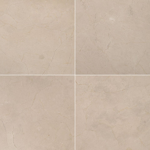 Marble Tile Collection Crema Marfil Honed Select 12"x12" Swatch