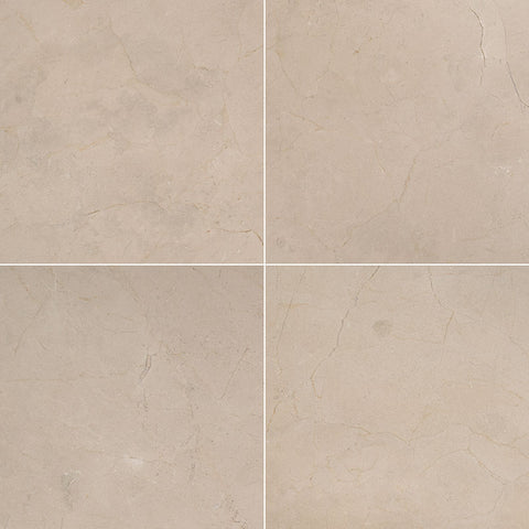 Marble Tile Collection Crema Marfil Select 12"x12" - Polished Swatch