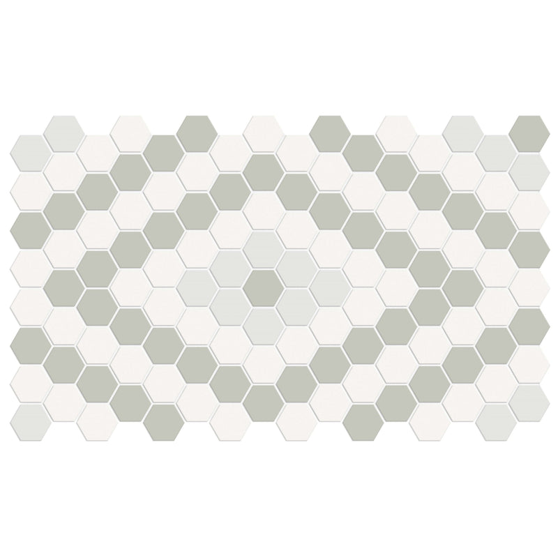 Virginia Tile Soho 8x13 Diamond Pattern Mosaic Tile Morning Blend