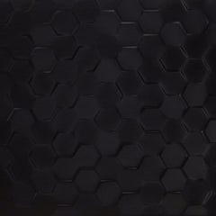 Daltile Multitude Rectangle Hexagon Domino Black