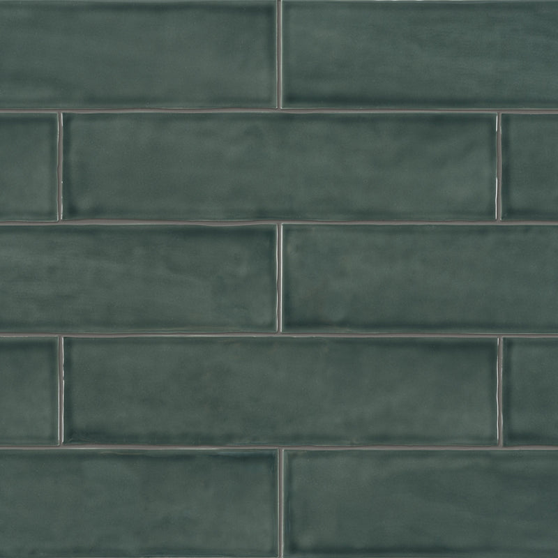 Virginia Tile Teramoda 3x12 Tile Emerald Glossy