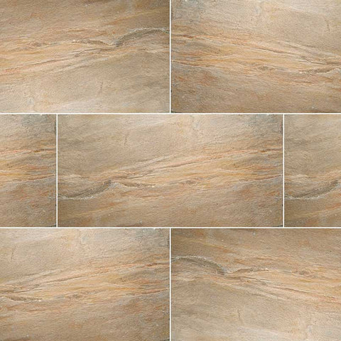 Quartize Tile Collection Golden White - 12"x24"  Swatch