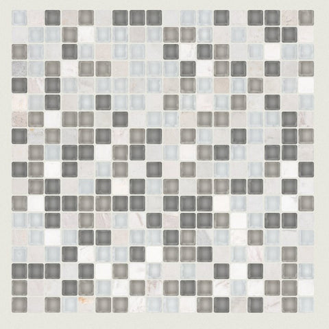 Shaw Tile Awesome Mix Iceland 5/8 Mosaic Wall Swatch
