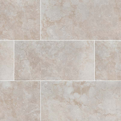Essentials Ceramic Tile Collection Ansello Ivory - 12"x24" Swatch