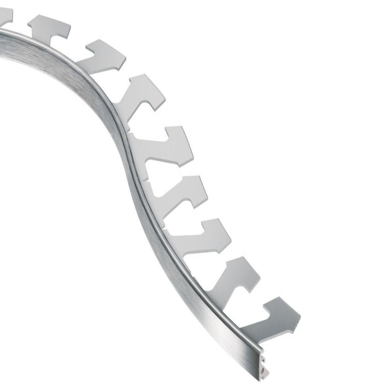 JOLLY-RADIUS EDGE TRIM ALUMINUM BRUSHED CHROME