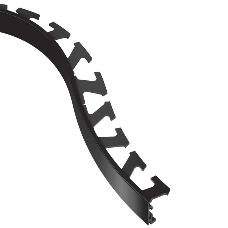 JOLLY-RADIUS EDGE TRIM ALUMINUM BRIGHT BLACK