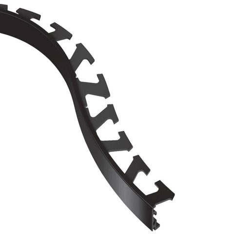 JOLLY-RADIUS EDGE TRIM ALUMINUM BRIGHT BLACK