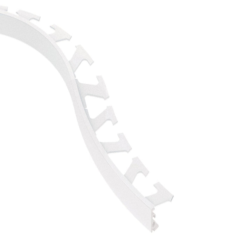 JOLLY-RADIUS EDGE TRIM ALUMINUM MATTE WHITE