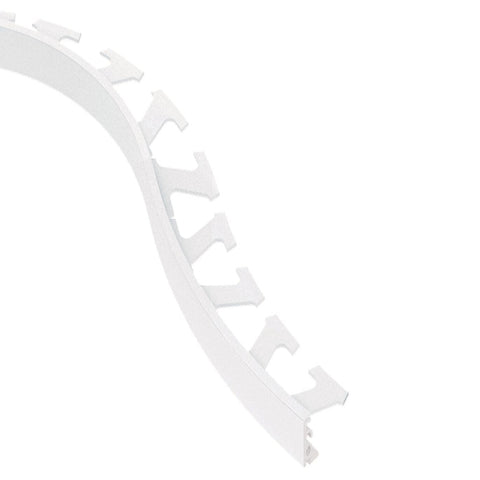 JOLLY-RADIUS EDGE TRIM ALUMINUM MATTE WHITE
