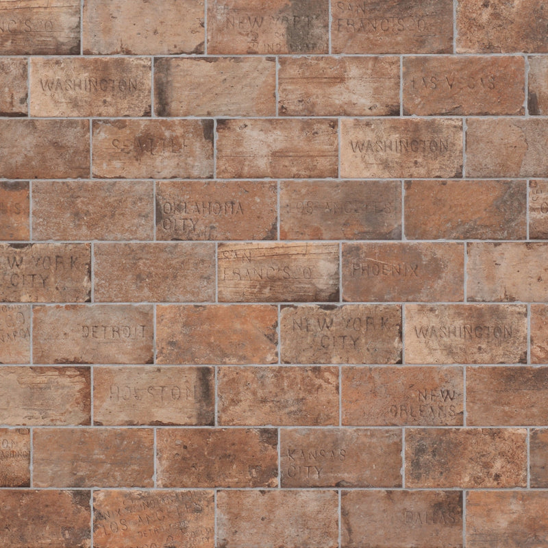 Virginia Tile Chicago 4x8 Decorative Tile Old Chicago