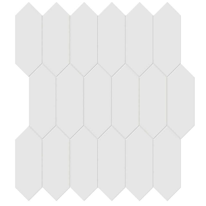 Tile Collection Soho 2x5 Picket Mosaic Tile Vintage Grey