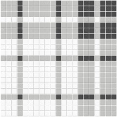 Tile Collection Soho 13x13 Plaid Pattern Mosaic Tile Midnight Blend Swatch