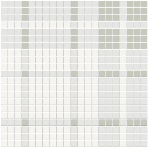 Tile Collection Soho 13x13 Plaid Pattern Mosaic Tile Morning Blend Swatch
