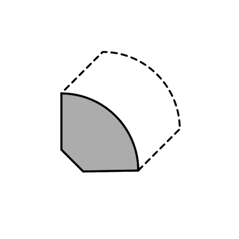 Shaw Regatta Teak Trim Quarter Round